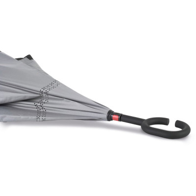 Hands-free reverse open umbrella